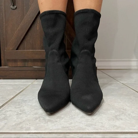 Stuart Weitzman Black sock  Rapture Heeled Boots - Picture 5 of 10